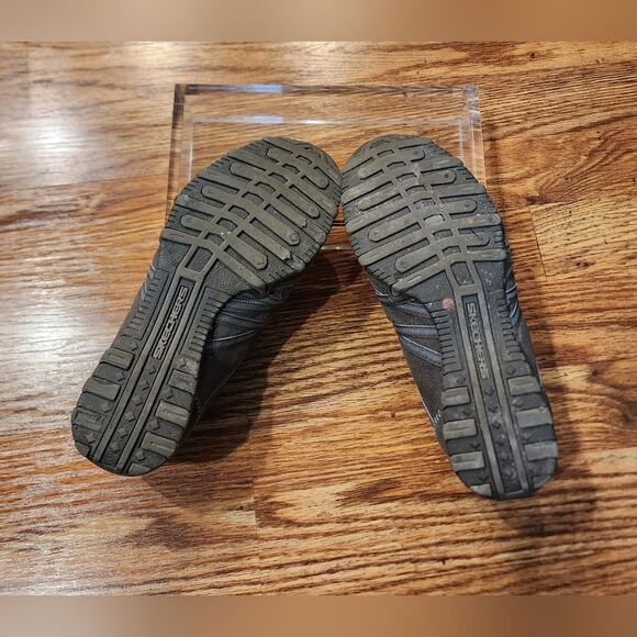 Skechers Women's Biker Relaxed Fit Gray & Blue Size 7.5 Shoes - Picture 13 of 13